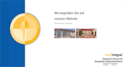 Desktop Screenshot of medintegral-ehingen.de