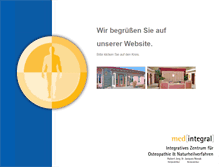 Tablet Screenshot of medintegral-ehingen.de